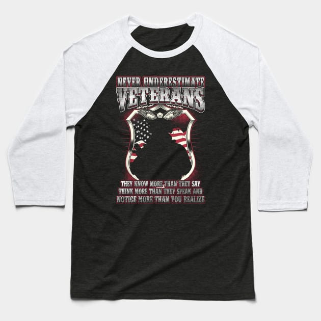 Veteran Baseball T-Shirt by dinhspkt407